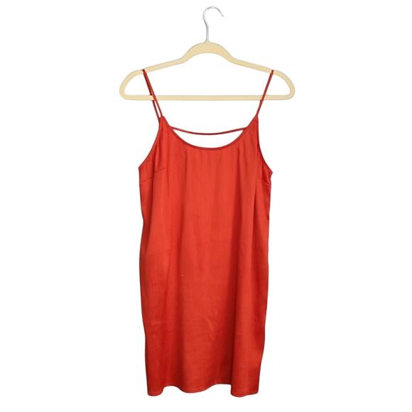 French Connection Orange Slip Dress - Size Small - Picture 3 of 6